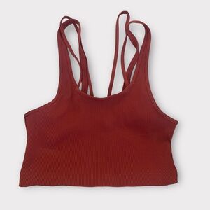Red/Mauve Zara Tank Top Crop
